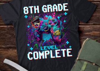 8th Grade Level Complete Graduation Him Boys Last Day School T-Shirt ltsp