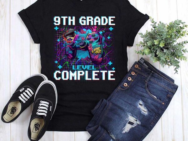 9th grade level complete graduation him boys last day school t-shirt ltsp