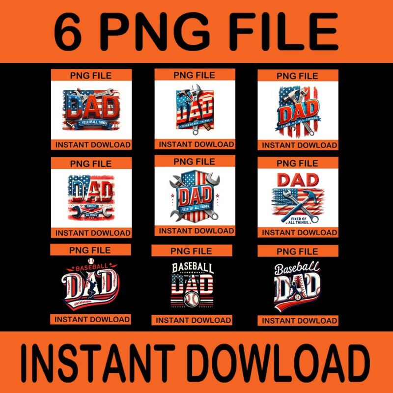 Bundle Dad Fixer Of All Things Png, Hanydman Tools Png, Fixer Dad Png