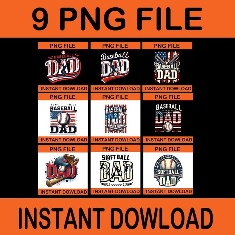 9 Baseball Dad Png, Baseball father Png, Father day Png