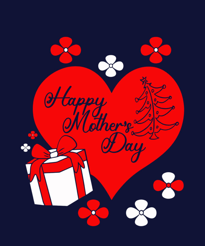 Happy Mother’s Day T-Shirt Designs | Vector & SVG t-shirt designs, Happy mother s day t-shirt design,blessed mom sublimation design,mother’s