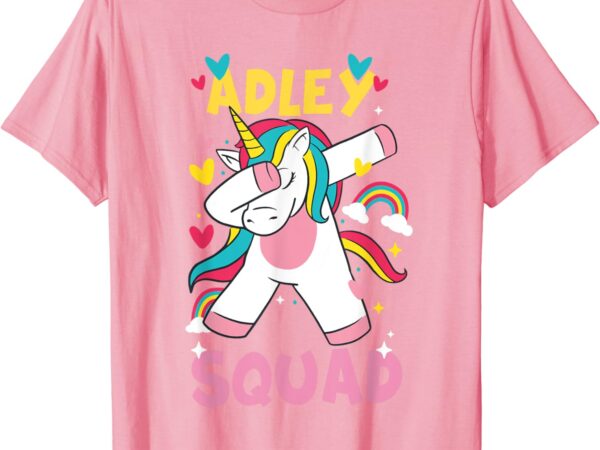 Adley merch unicorn design t-shirt