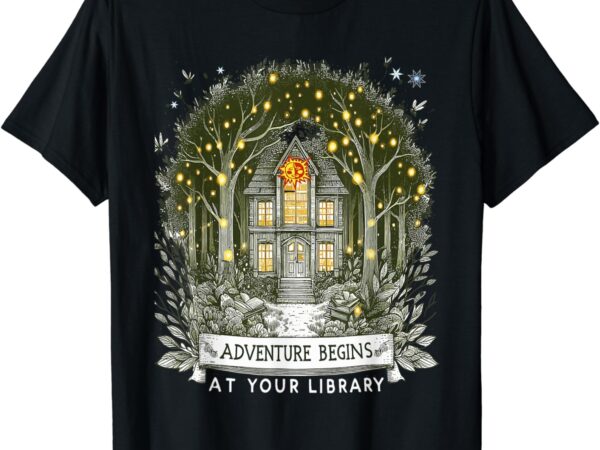 Adventure begins at your library summer reading program 2024 t-shirt