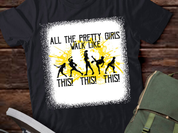 All the pretty girls walk like this baseball girl shirt ltsp t shirt vector