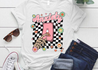 Anxiety On Mental Health Awareness Shirt Cute Psychology Student Gift ltsp t shirt vector