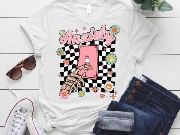 Anxiety on mental health awareness shirt cute psychology student gift ltsp t shirt vector