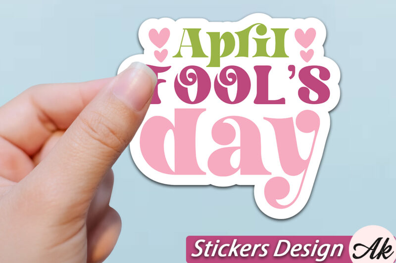 April fools day Stickers SVG