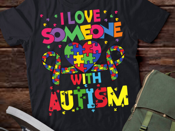 Autism awareness shirt i love someone with autism shirt t-shirt ltsp