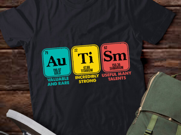 Autism awareness women men kids elements periodic table t-shirt pn