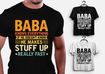 Baba Knows Everything T-Shirt Design