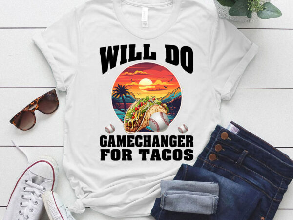 Baseball tacos mexican food t-shirt ltsp