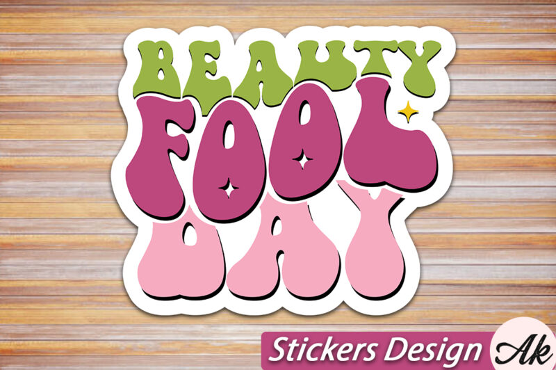 Beauty fool day Stickers SVG