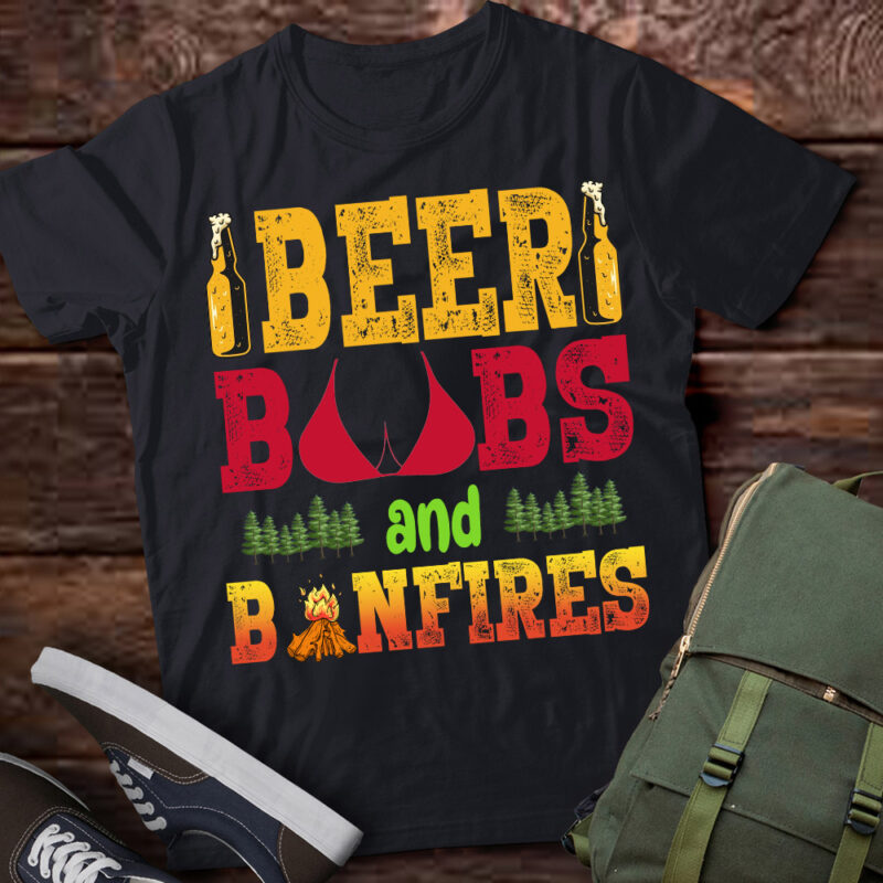 Beer Boobs And Bonfires Beer Dad Beer Lover Shirt ltsp