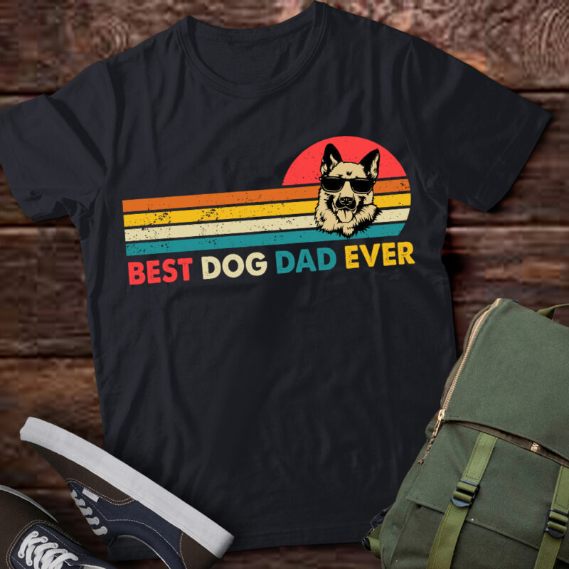 Best Becige Dad Ever Father_s Day Gift dog Daddy For Men T-Shirt ltsp
