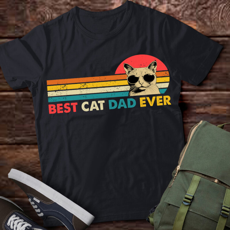 Best Cat Dad Ever Father_s Day Gift Cat Daddy For Men T-Shirt ltsp