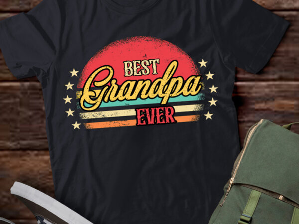 Best grandpa ever father_s day grandpa gifts vintage emblem t-shirt ltsp