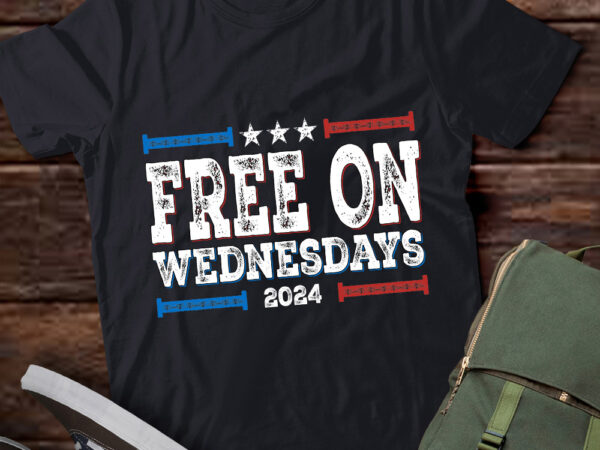 Biden free on wednesdays – us flag vintage t-shirt ltsp