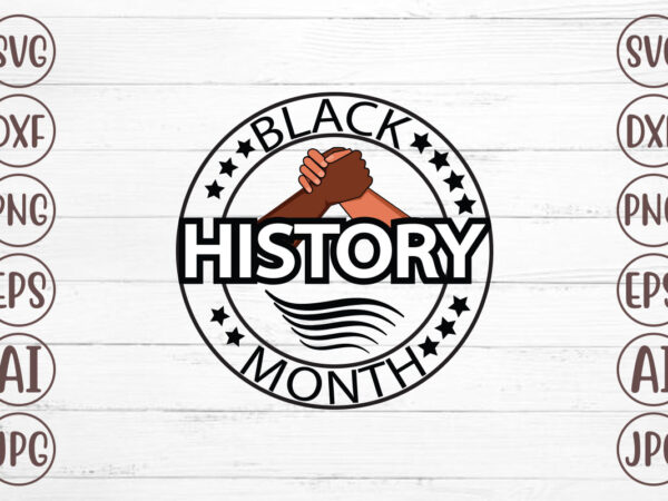 Black history month t-shirt design