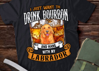 Bourbon Whisky Fan Labrador Owner Dog Lover T-Shirt1