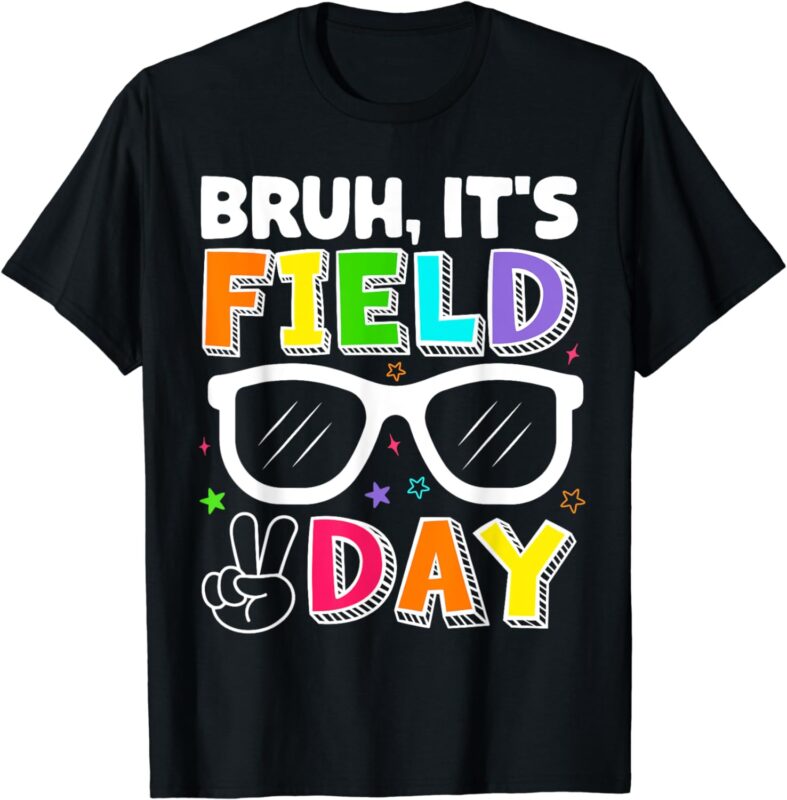 Bruh It’s Field Day Shirts for Kids Teacher Boys Youths T-Shirt