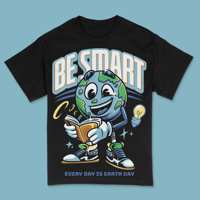 Be Smart T-Shirt Design Template