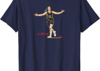 Caitlin Clark Superstar Pose – Indiana Basketball T-Shirt