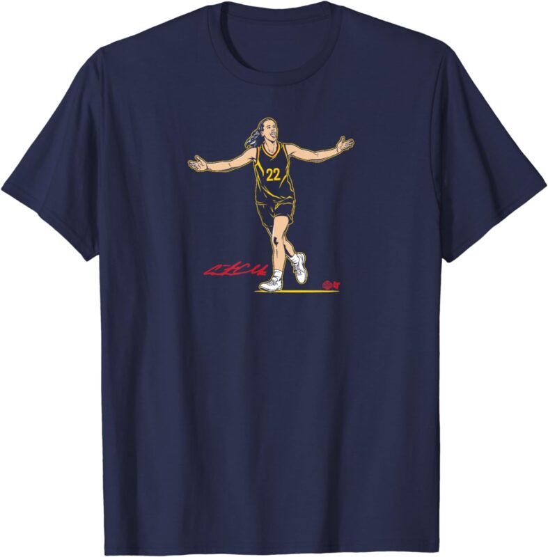 Caitlin Clark Superstar Pose – Indiana Basketball T-Shirt