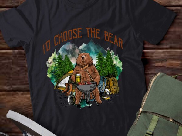 Camping i_d choose the bear t-shirt ltsp