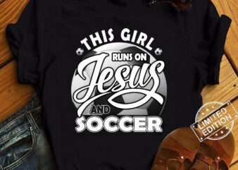 Christian Soccer Art For Girls Women Soccer Player T-Shirt ltsp
