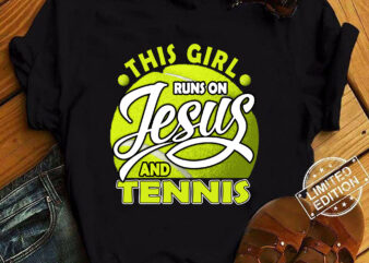Christian Tennis Art For Girls Women Tennis Player T-Shirt ltsp