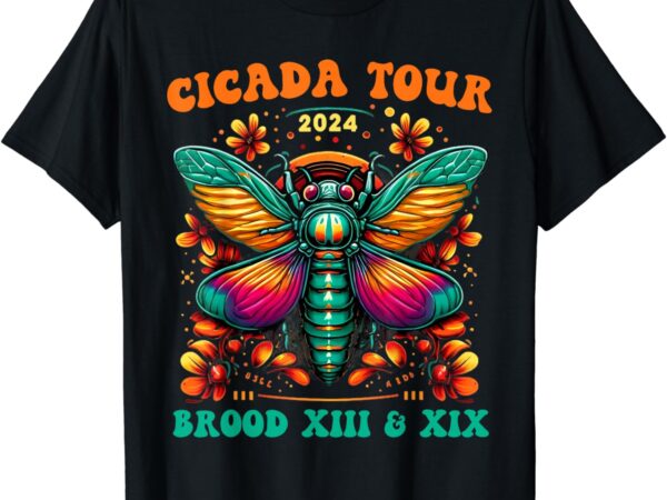 Cicada tour 2024 cicada reunion broods xix & xiii vintage t-shirt