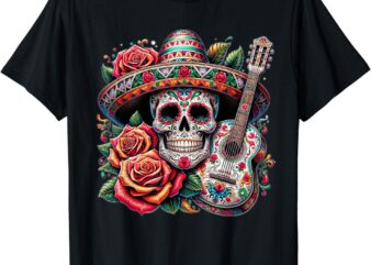 Cinco De Mayo Skull Sombrero Fiesta Mexican Skull Men Women T-Shirt