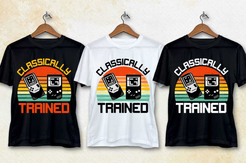 Classically Trained Game Lover T-Shirt Design