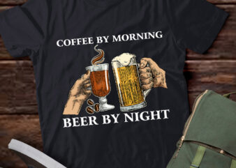 Coffee by Morning, Beer by Night Funny T-Shirt ltsp