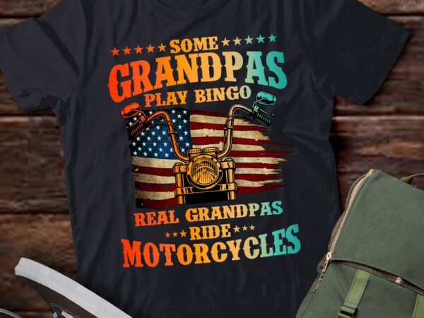Cool grandpa motorcycle design for men biker motorbike lover t-shirt ltsp
