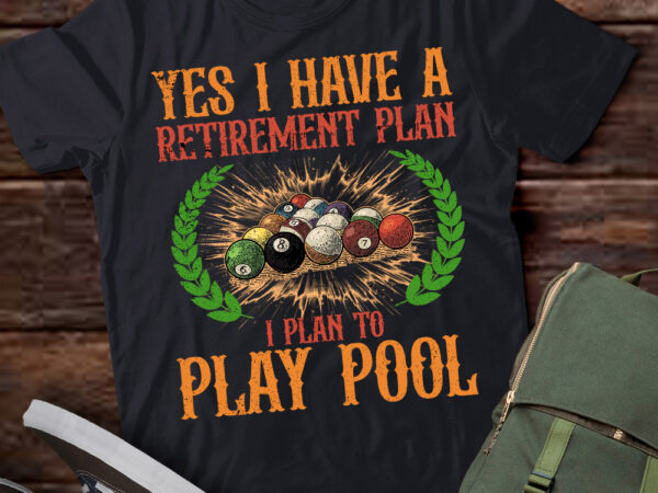 Cool pool design for men women billiards lover pool player t-shirt ltsp