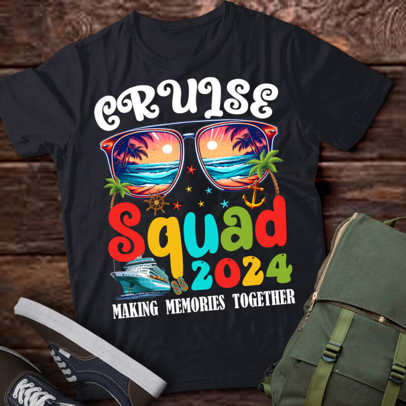 Cruise Squad 2024 Summer Vacation Matching Family Group T-Shirt ltsp