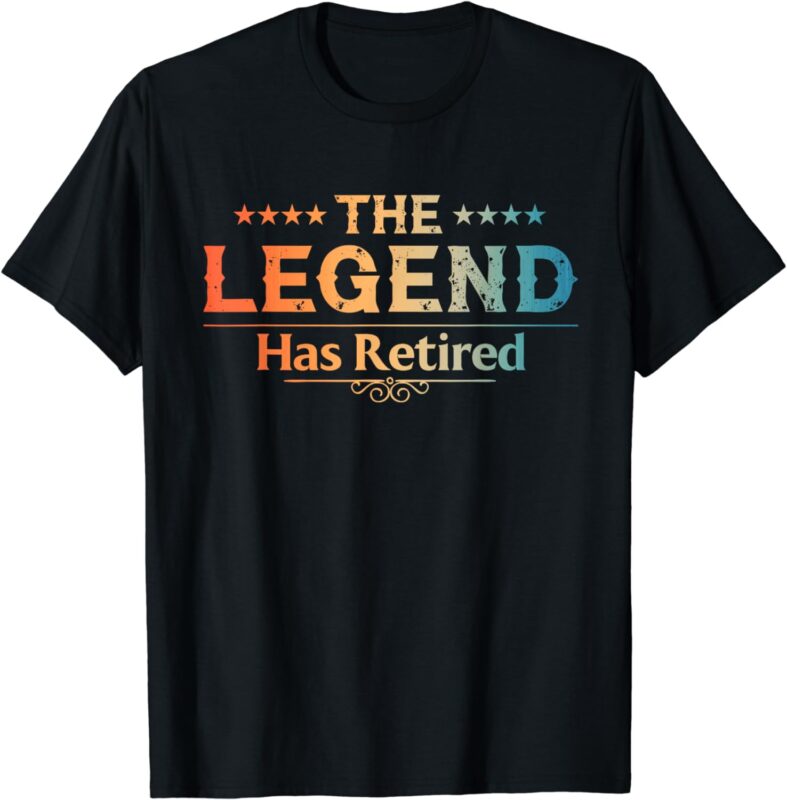 Cute Retired Art For Men Women Retiring Retiree Retirement T-Shirt