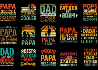 Dad Father’s Day T-Shirt Design Bundle