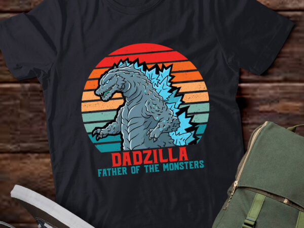 Dadzilla father of the monsters1 t shirt vector illustration