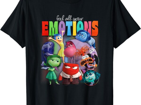 Disney pixar inside out 2 feel all your emotions vintage t-shirt