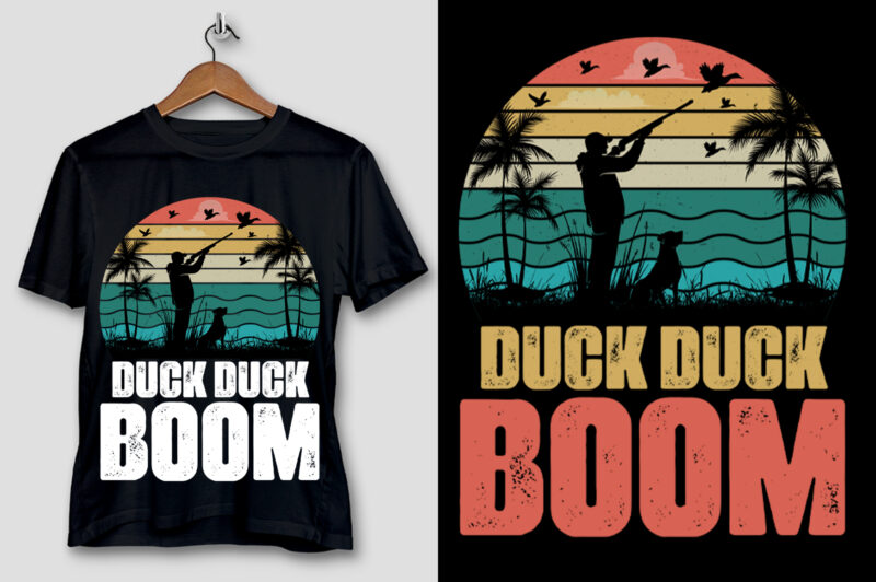 Duck Duck Boom Hunting T-Shirt Design