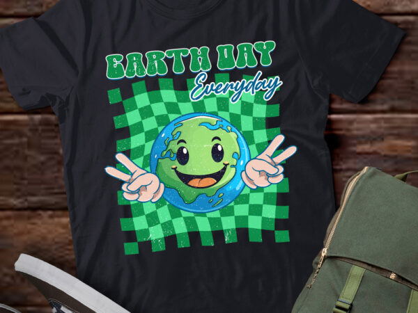 Earth day everyday smile face hippie planet anniversary t-shirt ltsp