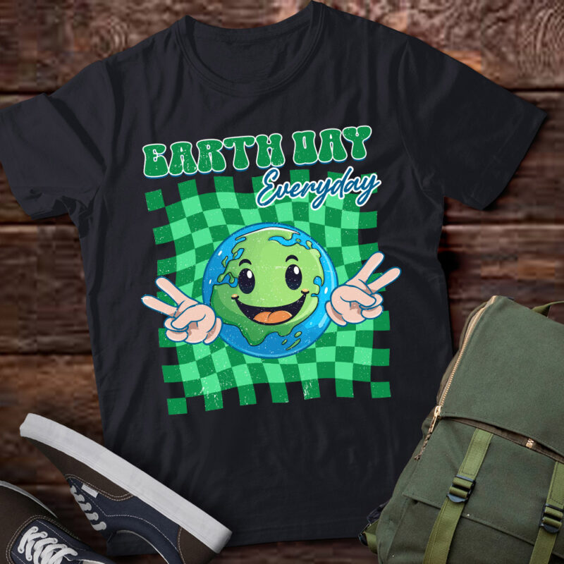 Earth Day Everyday Smile Face Hippie Planet Anniversary T-Shirt LTSP