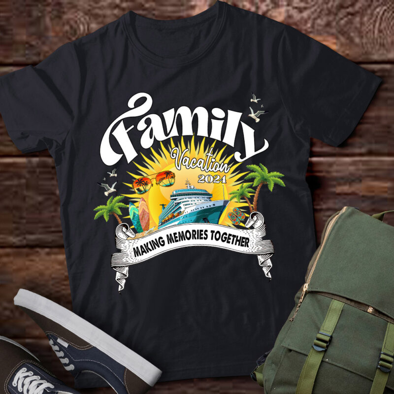 Family Vacation 2024 Beach Matching Summer T-Shirt LTSP