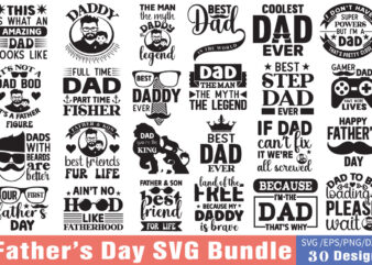 Retro Father’s day T-shirt bundle Retro Father’s day svg bundle