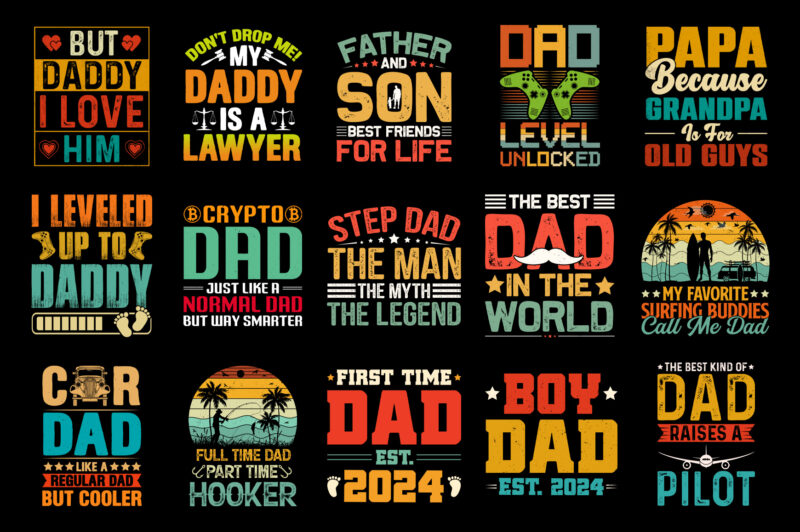 Father’s Day T-Shirt Design Bundle