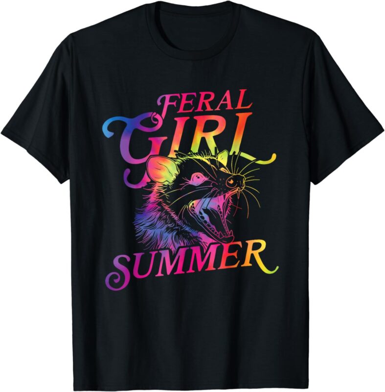 Feral Girl Summer Funny T-Shirt