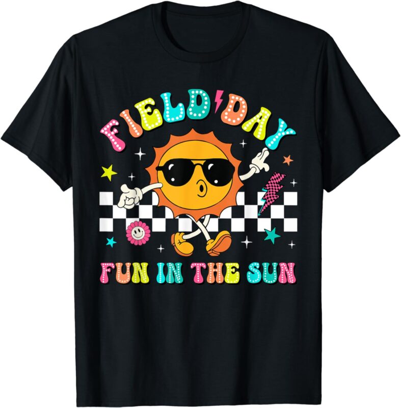 Field Day Fun In The Sun Let The Games Begin Teachers Kids T-Shirt