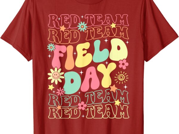 Field day red team color war camp team game competition t-shirt